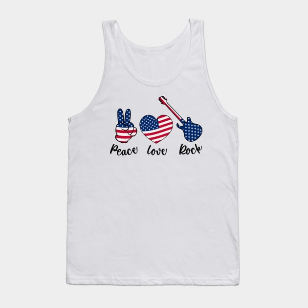 peace love Rock Tank Top by sevalyilmazardal